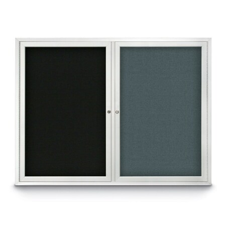 United Visual Products Corkboard, 36"x36", Surf/Satin UV403PLUS-SATIN-SURF